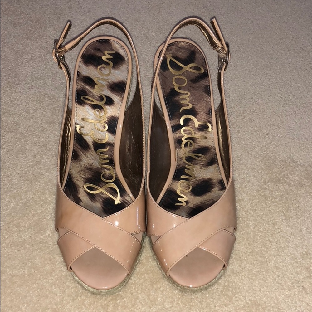 Sam Edelman Nude Wedges